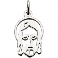 Picture of 14K Yellow Gold Face Of Jesus Silhouette Pendant