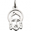 14K Yellow Gold Face Of Jesus Silhouette Pendant