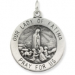 14K Yellow 18.00 MM Our Lady Of Fatima Medal