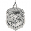 Sterling Silver 18.00X14.00 MM, ST. MICHAEL MEDAL St. Michael Medal W/out Chain