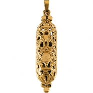 Picture of 14K Yellow Gold Mezuzah Pendant
