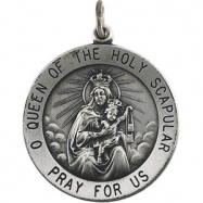 Picture of Sterling Silver 25.0 Rd Scapular Pend Medal