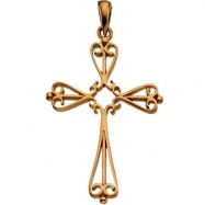 Picture of 14K Yellow Gold Cross Pendant