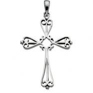 Picture of 14K White Gold Cross Pendant