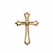 14K Yellow Gold Cross Pendant With Diamond