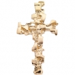 14K Yellow Gold Cross Pendant