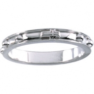 Picture of Sterling Silver Rosary Ring With Raised Borders