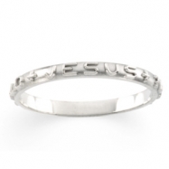 Picture of Sterling Silver What Would Jesus Do Ring