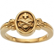 Picture of 14K Yellow Gold Sacred Heart Ring