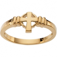 Picture of 14K Yellow Gold Cross Ring