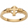 14K Yellow Gold Cross Ring