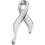 Picture of 14K White Gold Lapel Pin Ribbon Of Tears