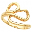 14K Yellow Gold Metal Fashion Ring