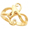 14K Yellow Gold Metal Fashion Ring