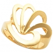 14K Yellow Gold Metal Fashion Ring