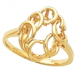 14K Yellow Gold Metal Fashion Ring