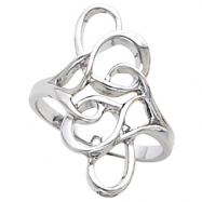 Picture of 14K White Gold Metal Fashion Ring