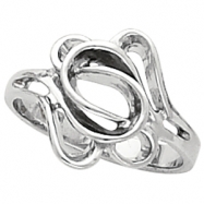 Picture of 14K White Gold Metal Fashion Ring