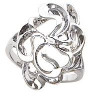 Picture of 14K White Gold Metal Fashion Ring