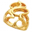 14K Yellow Gold Metal Fashion Ring
