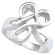 14K White Gold Metal Fashion Ring