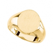 Picture of 14K Yellow Gold Signet Ring