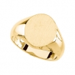 14K Yellow Gold Signet Ring