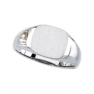 Picture of 14K White Gold Signet Ring