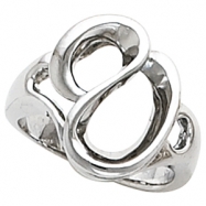 Picture of 14K White Gold Metal Fashion Ring