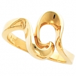 14K White Gold Metal Fashion Ring
