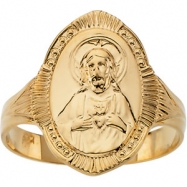 Picture of 14K Yellow Gold Sacred Heart Ring