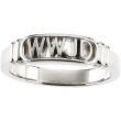 Sterling Silver Ladies What Would Jesus Do Ring
