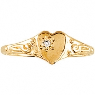 Picture of 14K Yellow Gold Youth Heart Ring