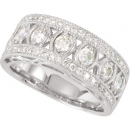 Picture of 14K White Gold Diamond Anniversary Band