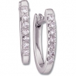 14K White Gold Pair Diamond Earring