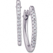Picture of 14K White Gold Pair Diamond Earring