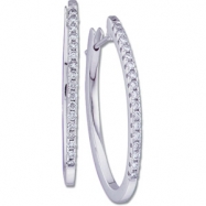 Picture of 14K White Gold Pair Diamond Earring