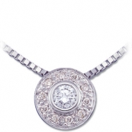Picture of 14K White Gold Diamond Necklace