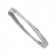 Picture of 14K White Gold Diamond Bangle Bracelet