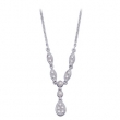 14K White Gold Diamond Necklace