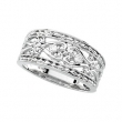14K White Gold Diamond Ring
