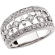 14K White Gold Diamond Ring