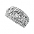 14K White Gold Diamond Fashion Ring
