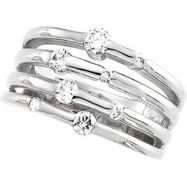 Picture of 14K White Gold Right Hand Diamond Ring