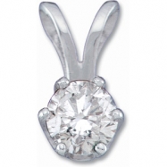 Picture of 14K White Gold Diamond Pendant