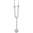 14K White Gold Diamond Necklace