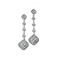 Picture of 14K White Gold Pair Diamond Earrings