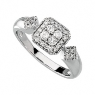 Picture of 14K White Gold Diamond Ring