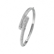Picture of 14K White Gold Diamond Bangle Bracelet
