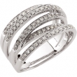 14K White Gold Diamond Ring